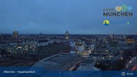 Archiv Foto Webcam München: Livestream am Hauptbahnhof 18:00