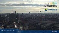 Archiv Foto Webcam München: Livestream am Hauptbahnhof 08:00