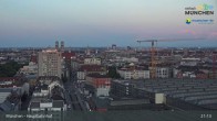 Archiv Foto Webcam München: Livestream am Hauptbahnhof 20:00