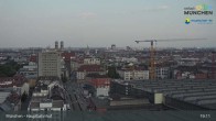 Archiv Foto Webcam München: Livestream am Hauptbahnhof 18:00