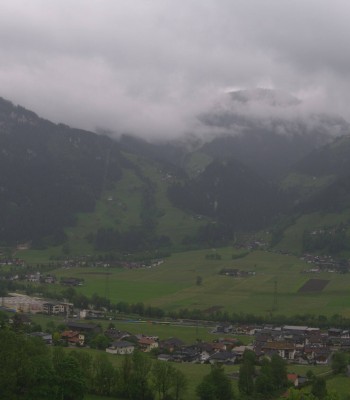 Blick von Bichl auf Mayrhofen