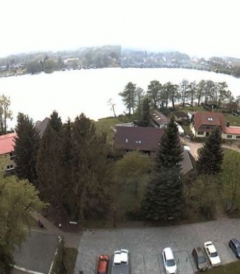 Blick auf Mirower See (Johanniterkirche)