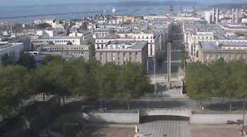 Blick über Brest in Frankreich