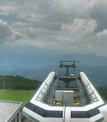 Blick von der Schwarzseespitze in Südtirol