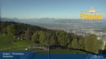 Bregenz: Blick vom Pfänder auf den Bodensee