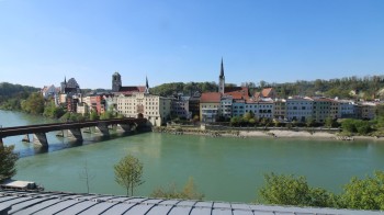 Rote Brücke und Brucktor Wasserburg am Inn