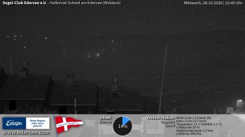 Edersee: Halbinsel Scheid Segelclub