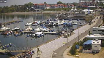 Geierswalder See: Hafen