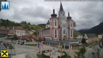 Hauptplatz in Mariezell mit Basilika