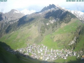 Blick auf das Dorf Vals