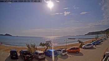 Korfu - Blick auf den Strand bei Arillas