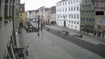 Landshut: Blick vom Rathaus auf die Residenz