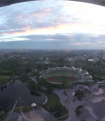 München: Panorama Olympiastadion und Olympiapark