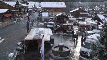 Panoramablick von Les Contamines aus