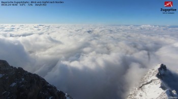 Zugspitze - Blick nach Norden über den Eibsee