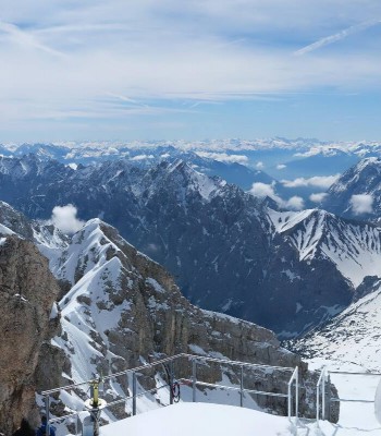 Zugspitze: Panoramablick vom Gipfel